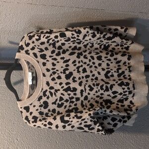 Animal print sweater